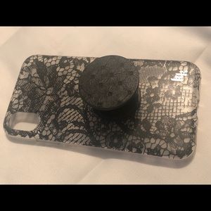 Lace Kendall & Kylie iPhone X case w/ “spin-pop”